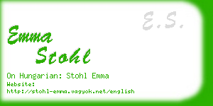 emma stohl business card